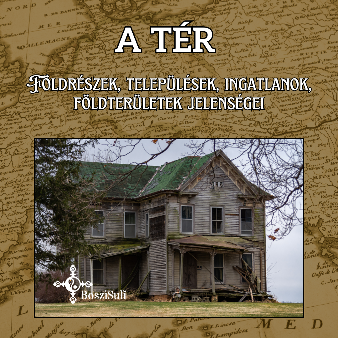 A TÉR - Földrészek, települések, ingatlanok speciális jelenségei